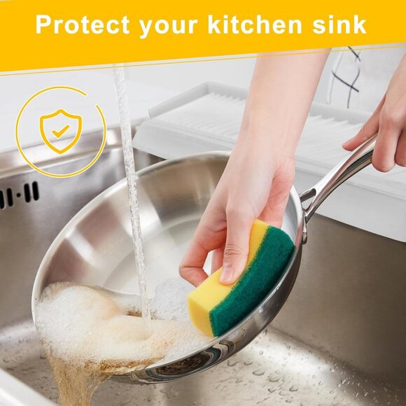Silicone Kitchen Sink Splash Guard Edge Protector - Picture 4 of 8